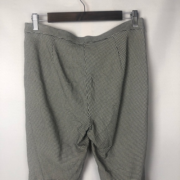 Dalia Black & White Checkered Plaid Skinny Stretch Legging Pants 10 - Picture 6 of 7